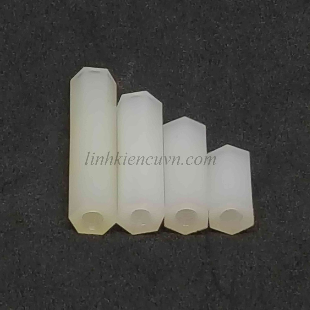 Cọc nhựa ren M3 2 đầu cái + cái