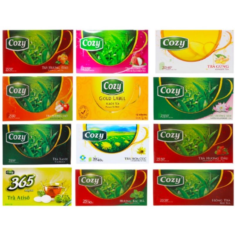 Trà Nhúng Túi Lọc Cozy Nhiều Vị
