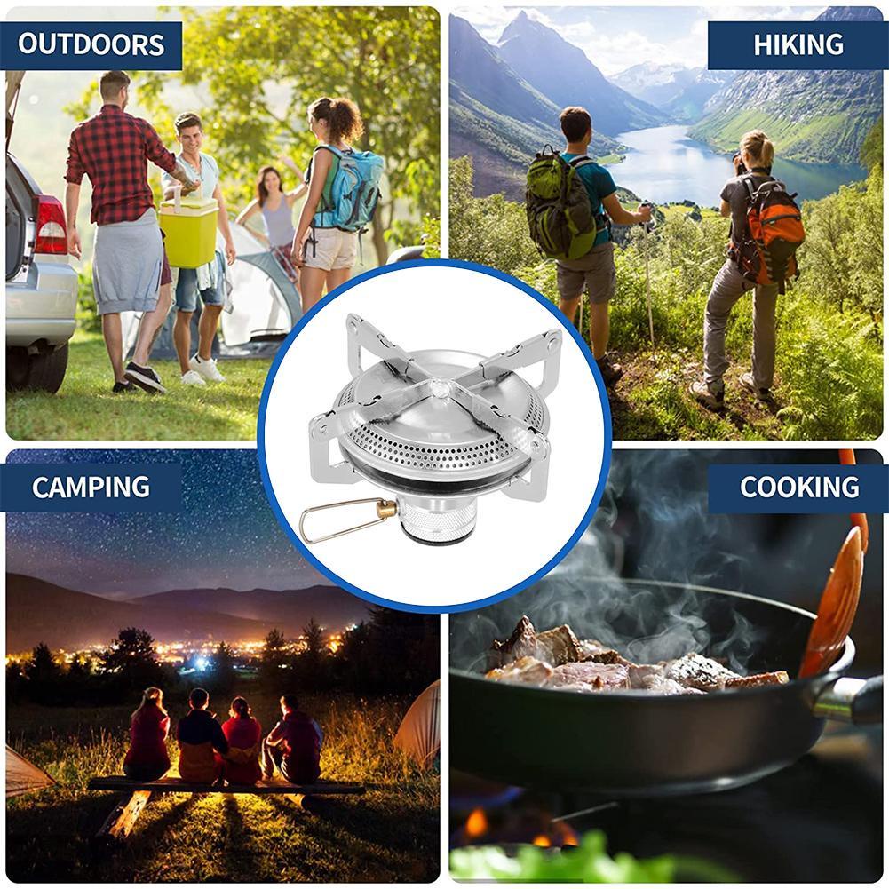 Bếp Gas Mini Bằng Thép Không Gỉ Có Thể Gấp Gọn Tiện Dụng Cho Cắm Trại W8S5
