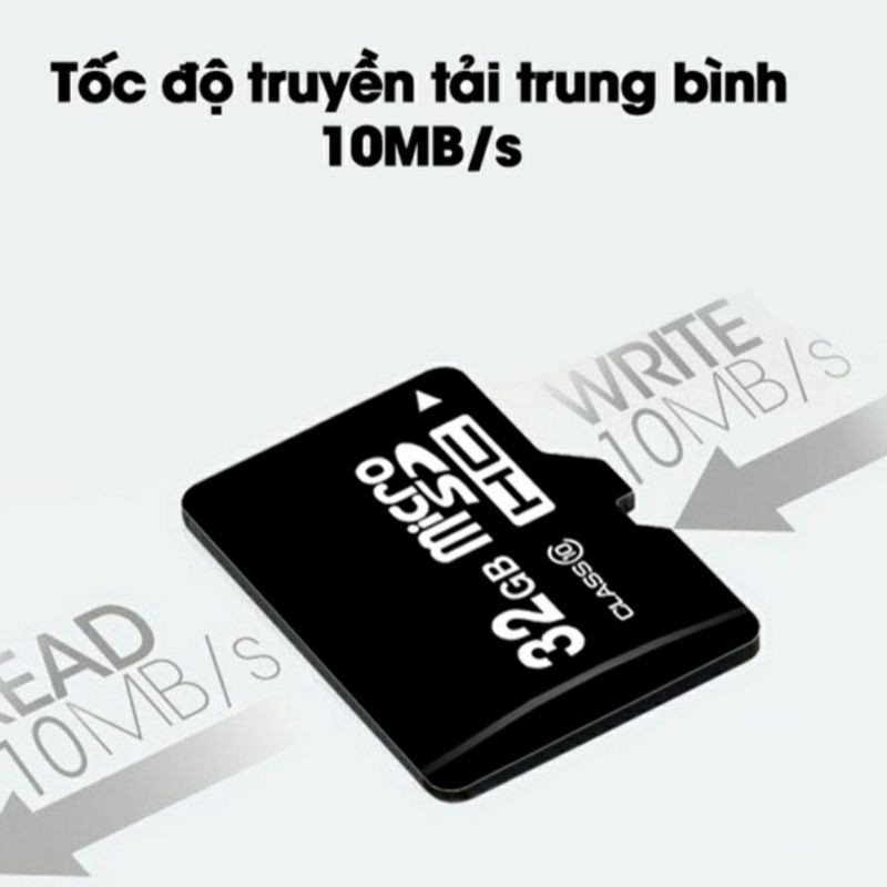 Thẻ nhớ MicroSD Class 10 Tốc độ cao (Đen) /16GB/32GB/64GB