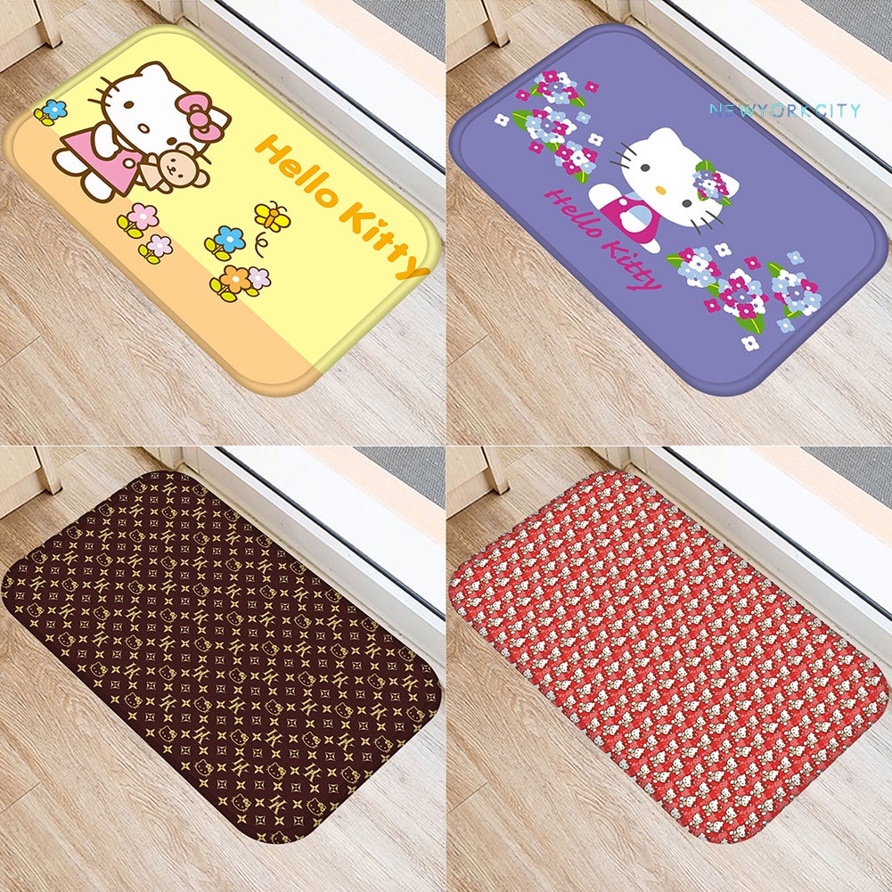 Thảm lót cửa chùi chân Chống Trượt Họa Tiết Hoạt Hình Dễ Thương