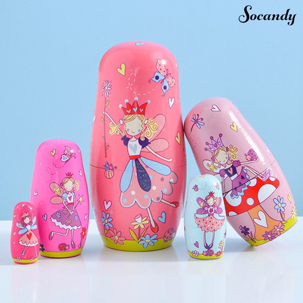 Búp Bê Matryoshka 5 Lớp Bằng Gỗ