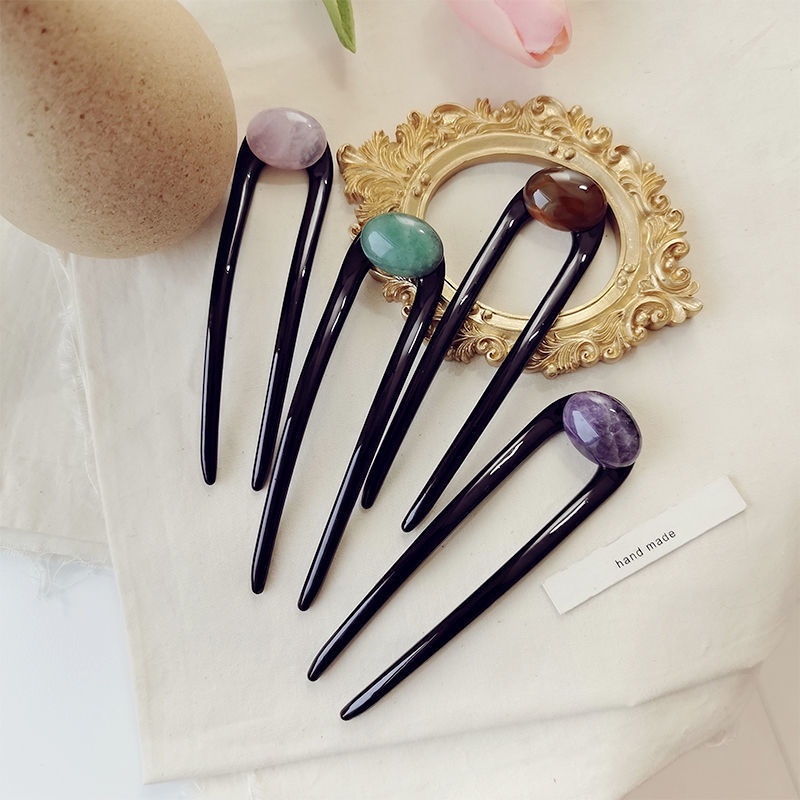 Kẹp Tóc Đính Bóng Tròn Thiết Kế Đơn Giản Thời Trang Cho Nữ