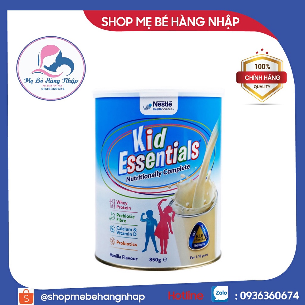 Sữa bột Kid Essentials Úc 850gr chính hãng - Mẫu mơi