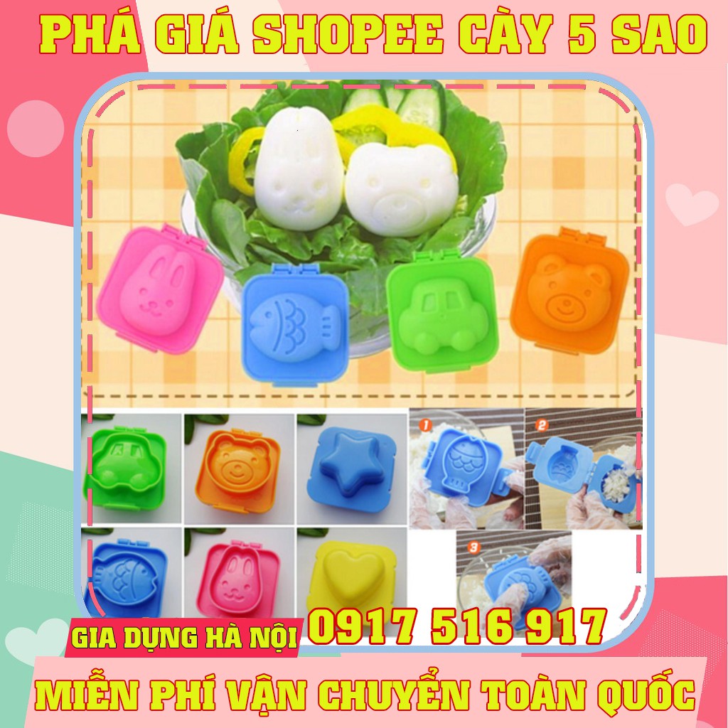 Khuôn Cơm Ăn Dặm Cho Bé Kiểu Nhật ( 6 chiếc )