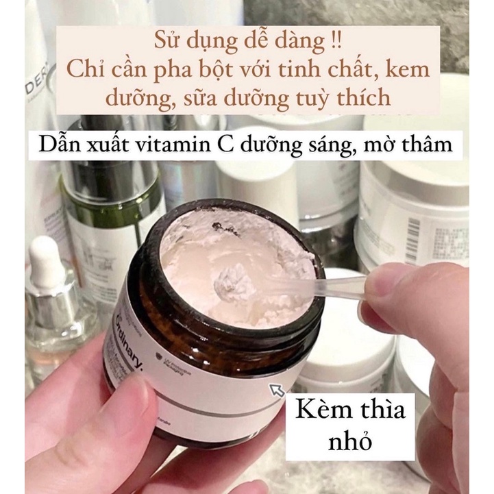 Bột Vitamin C giúp sáng da, mờ thâm The Ordinary 100% L-ascorbic Acid Power