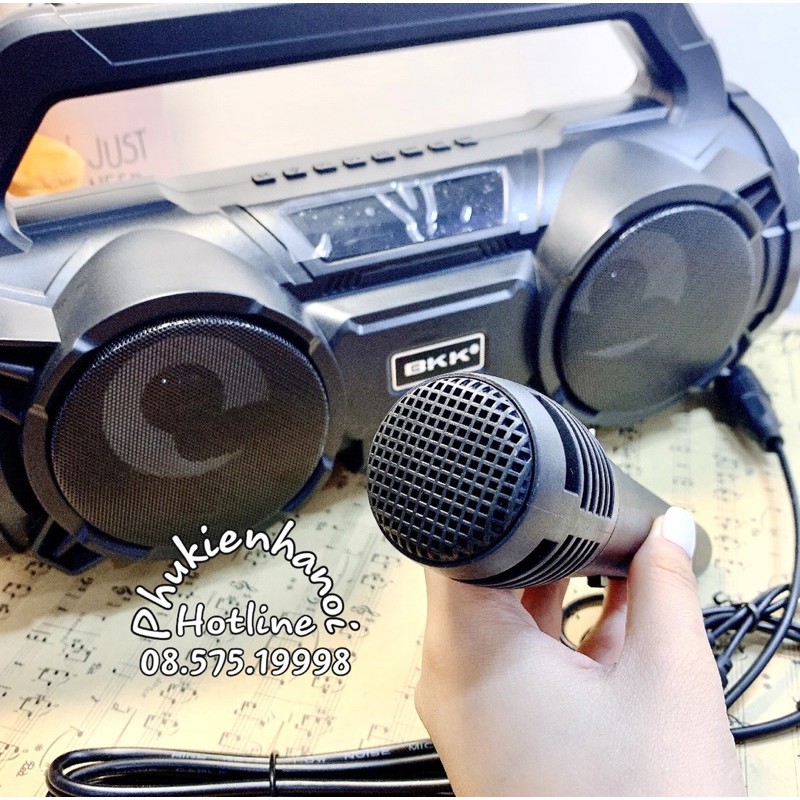 Loa Bluetooth Karaoke BKK B98 , Tặng kèm mic hát , Âm thanh hay , Siêu bền