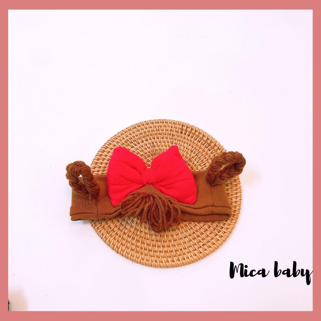Băng đô, turban tóc giả dễ thương cho bé Mica baby BD51