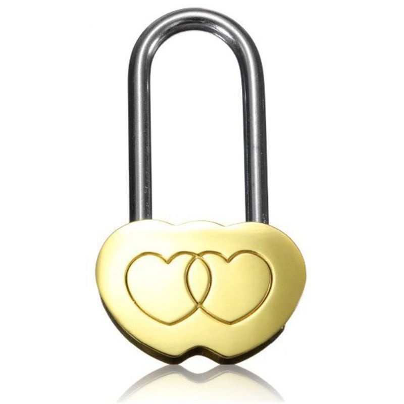 Ổ Khóa Trái Tim Đôi Khắc Họa Tiết Độc Đáo Cho Ngày Valentine