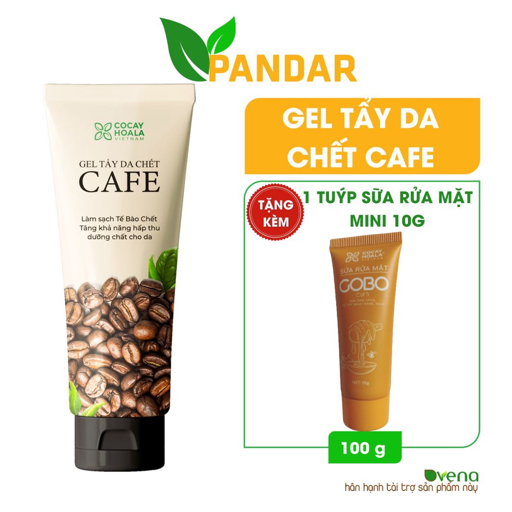 Kem tẩy da chết dành cho mặt chiết xuất cà phê Cocayhoala 100g PANDAR