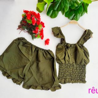 Bộ voan lụa cảnh tiên quần đùi