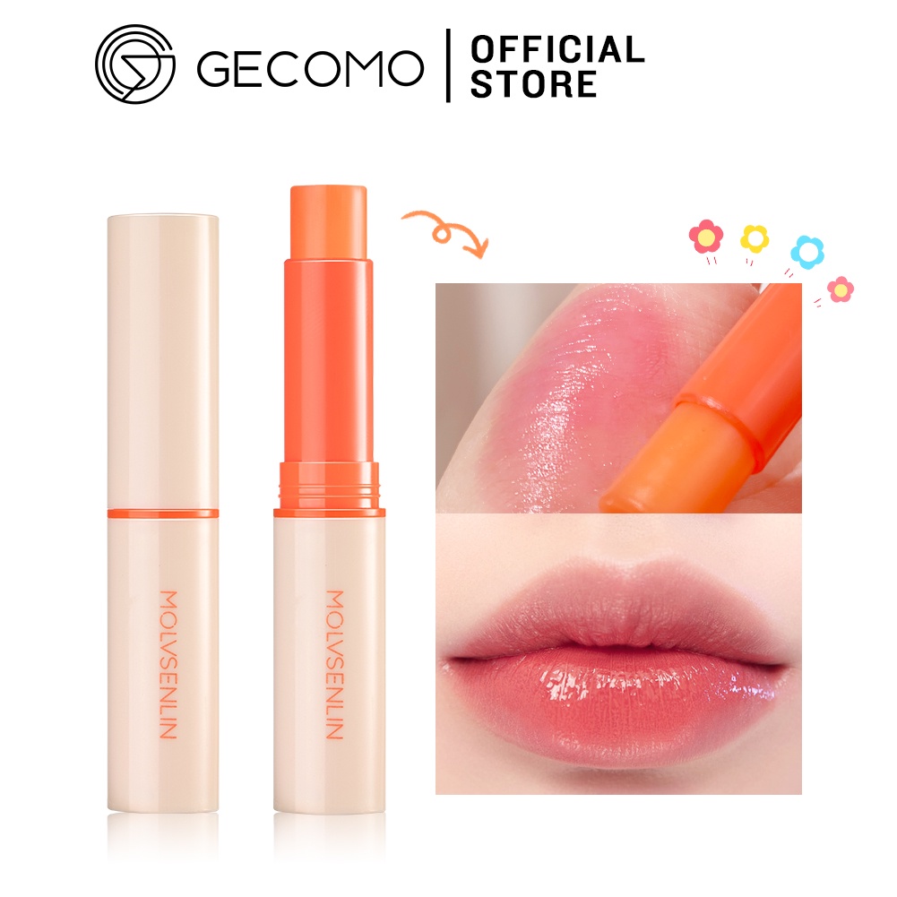 Son Dưỡng Môi Chiết Xuất Cà Rốt GECOMO Dưỡng Ẩm Thay Đổi Màu Sắc Theo Nhiệt Độ