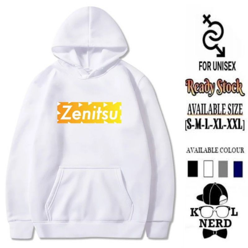 Áo Hoodie In Họa Tiết Anime Demon Slayer Zenitsu Thời Trang Nhật Bản Cho Nam Size S-Xxl