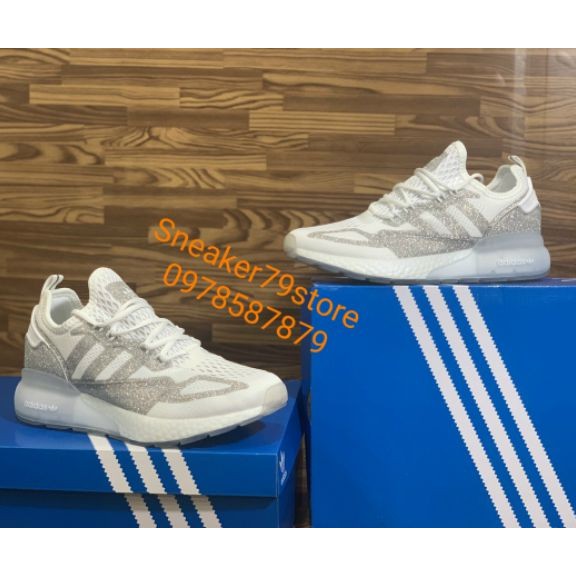 Giày Adidas ZX 2K Boost White Bản Limited (20) Women [Chính Hãng - Auth - FullBox] Hình Ảnh Thực Chụp Tại Sneaker79store