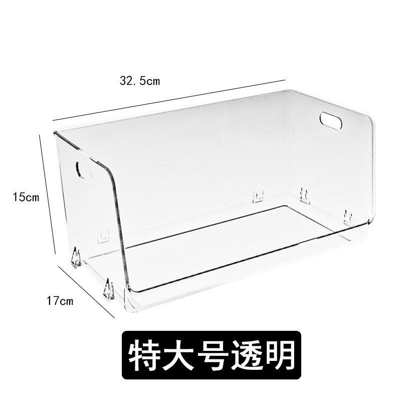 Hộp trong suốt  đựng mỹ phẩm có thể xếp chống lên nhau lưu trữ để bàn máy tính đồ dùng nhà bếp tối giản chất lượng cao