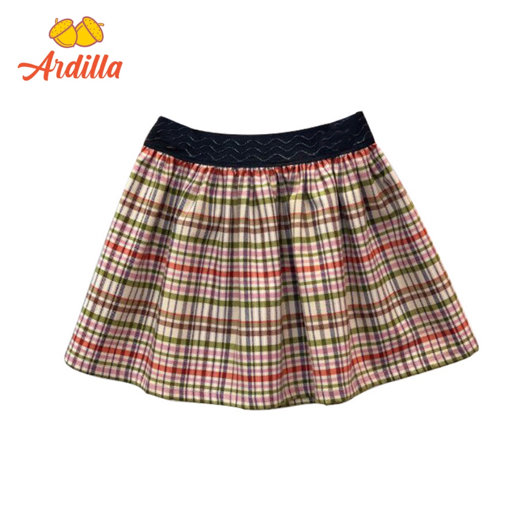 Chân Váy Caro Bé Gái ARDILLA Thiết Kế Dáng Ngắn, Cạp Chu Co Giãn Màu Sắc Tươi Sáng Cho Bé 2-13 Tuổi K140GW20