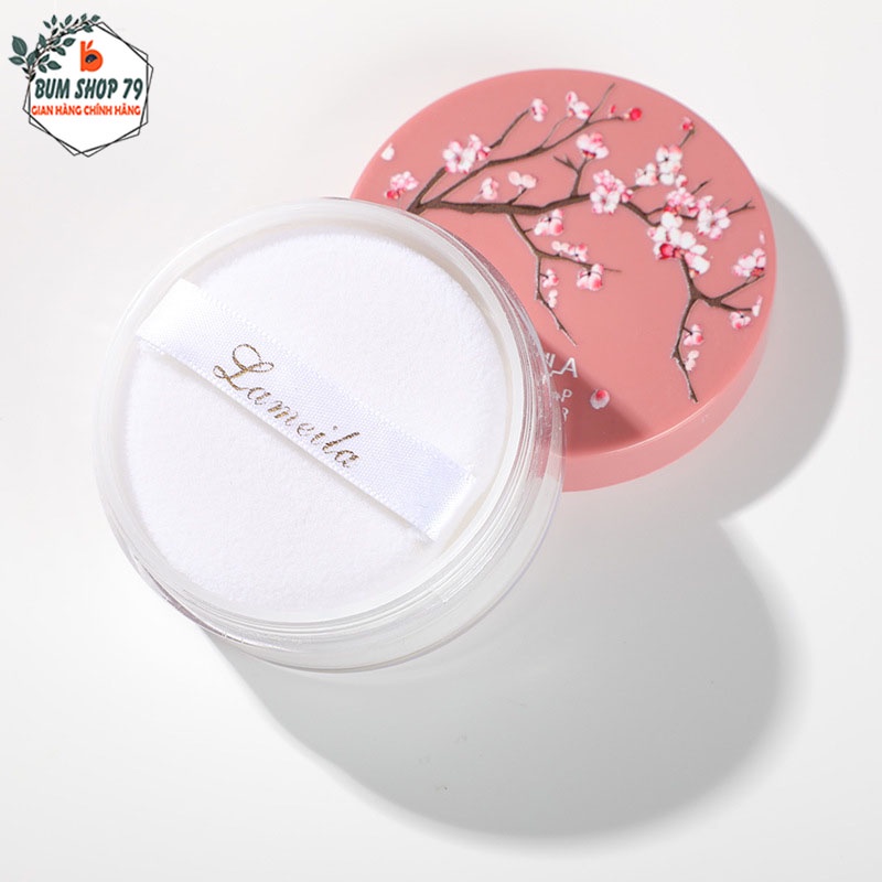 Phấn phủ dạng bột kiềm dầu Lameila hoa anh đào, Phấn phủ kiềm dầu không thấm nước không bóng dầu