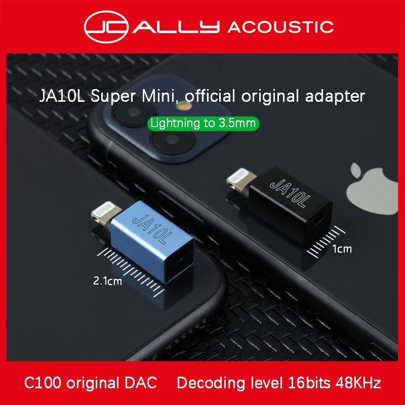 Bộ Giải Mã Âm Thanh Jcally Ja10L Cáp sạc Sang 3.5mm Cho ĐT táo12 ĐT táo Xr tablet táo