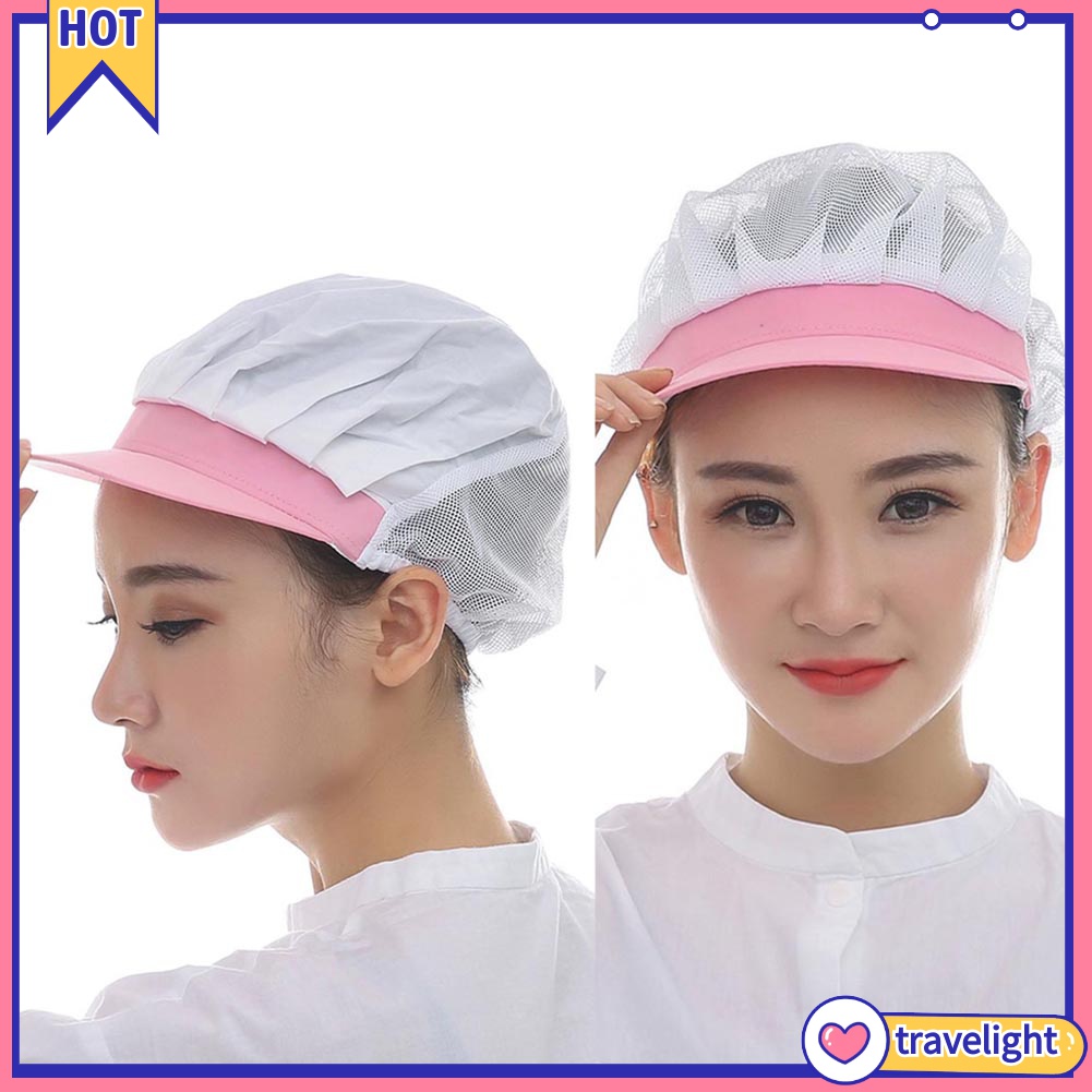 (Travelight) Mũ Đầu Bếp Co Giãn Phối Lưới Thoáng Khí Trọng Lượng Nhẹ