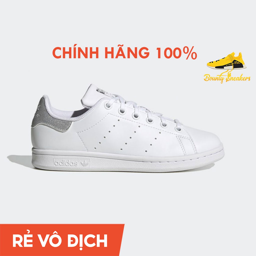 Giày Sneaker Thời Trang Nữ Adidas Stansmith K Fw1129 “Silver” - Hàng Chính Hãng - Bounty Sneakers