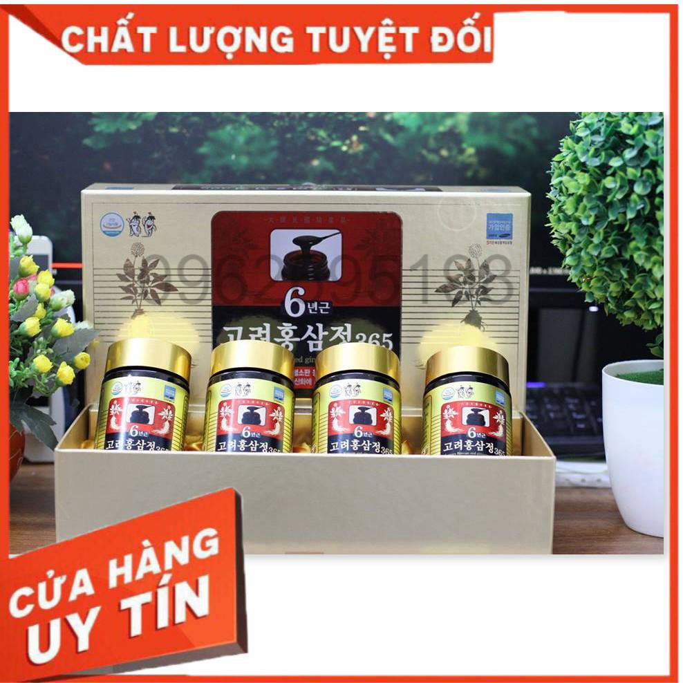 Cao Hồng Sâm 365 Hàn Quốc, Hộp 4 lọ x 240ml