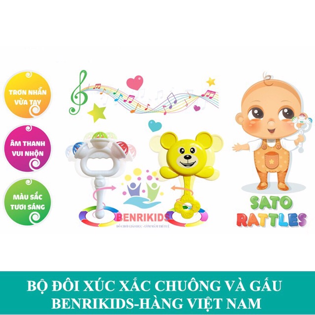 Đồ Chơi Xúc Xắc Chuông Ngộ Nghĩnh Hãng Sato(Hàng VN)