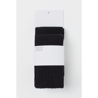 Set 2 quần tất dày đen size 14y HM H&M_hàng chính hãng authentic