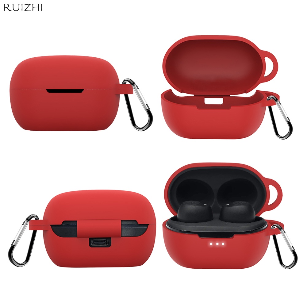 Vỏ bảo vệ hộp sạc tai nghe JBL Tune 115TWS bằng silicone kèm móc cho JBL Tune 115TWS