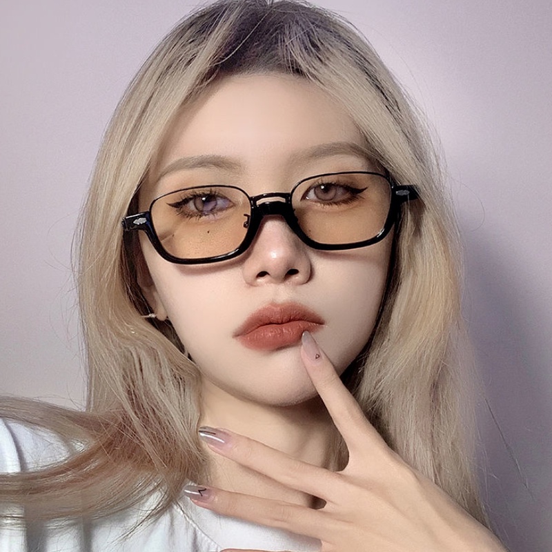 Kính mát gọng kim loại oval chống tia UV400 phong cách Hàn Quốc thời trang dành cho cả nam và nữ