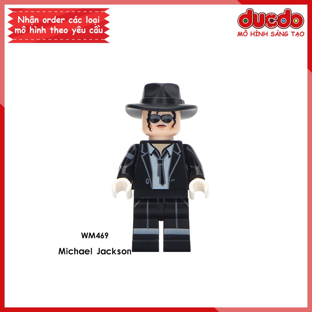 Minifigures Ông hoàng nhạc pop Michael Jackson - Đồ chơi Lắp ghép Xếp hình Mini Mô hình WM469