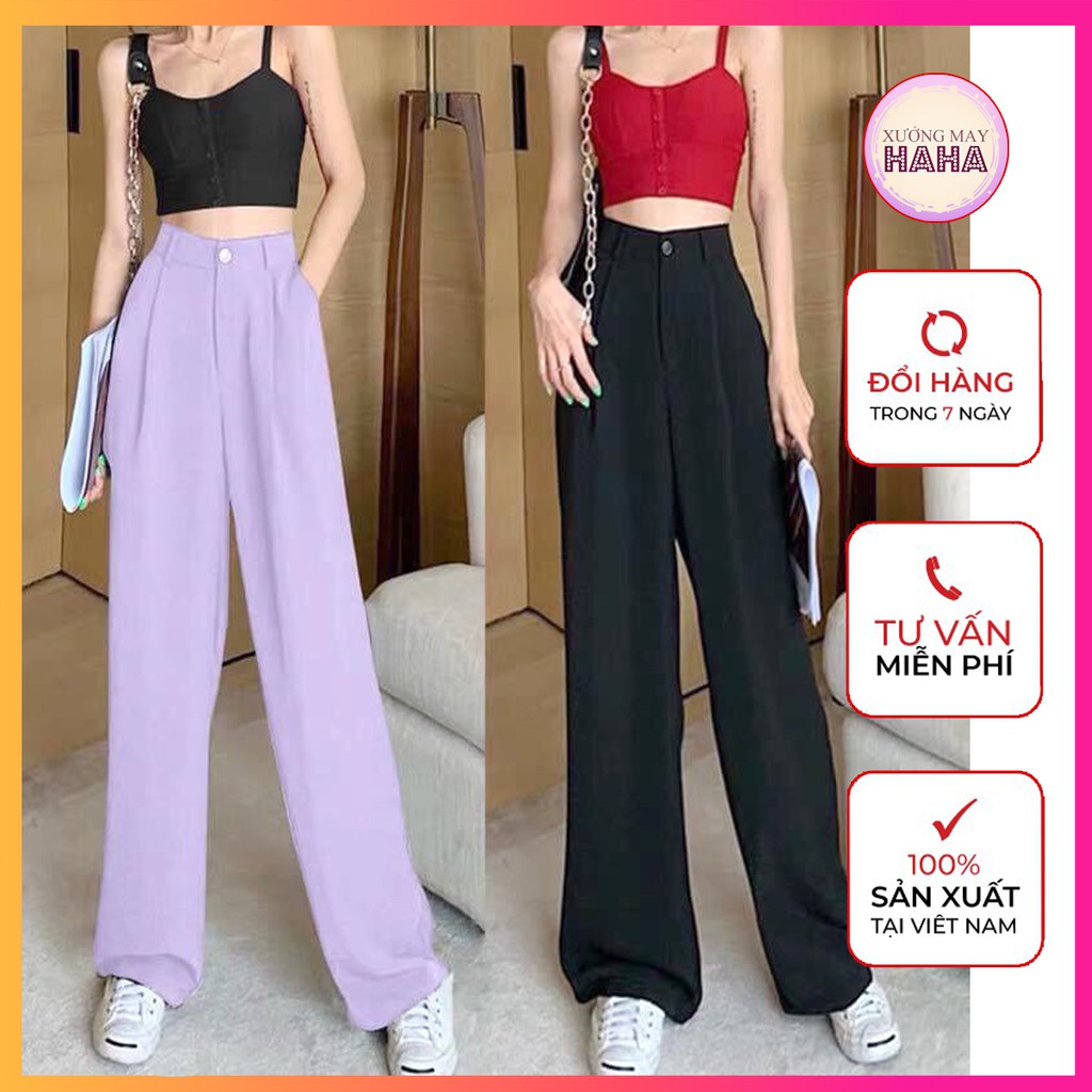 Quần ống suông rộng culottes dài 100cm