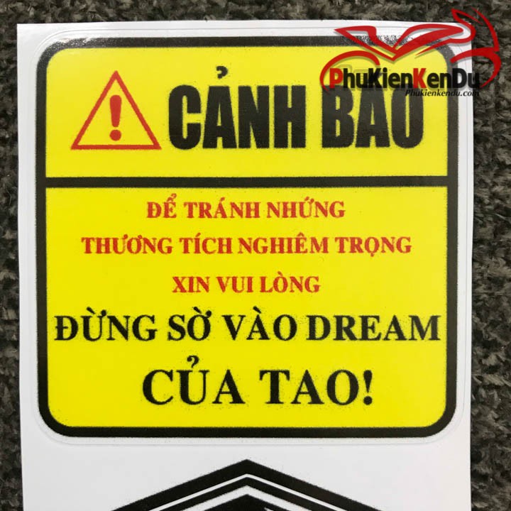 TEM CẢNH BÁO HÀI HƯỚC COMBO 3 TẤM