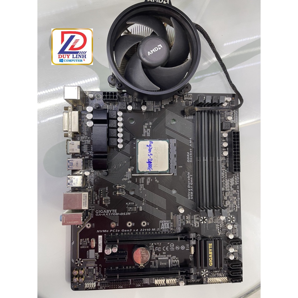 Combo Main Gigabyte AX370M-DS3H vs CPU AMD Ryzen 5 2400G