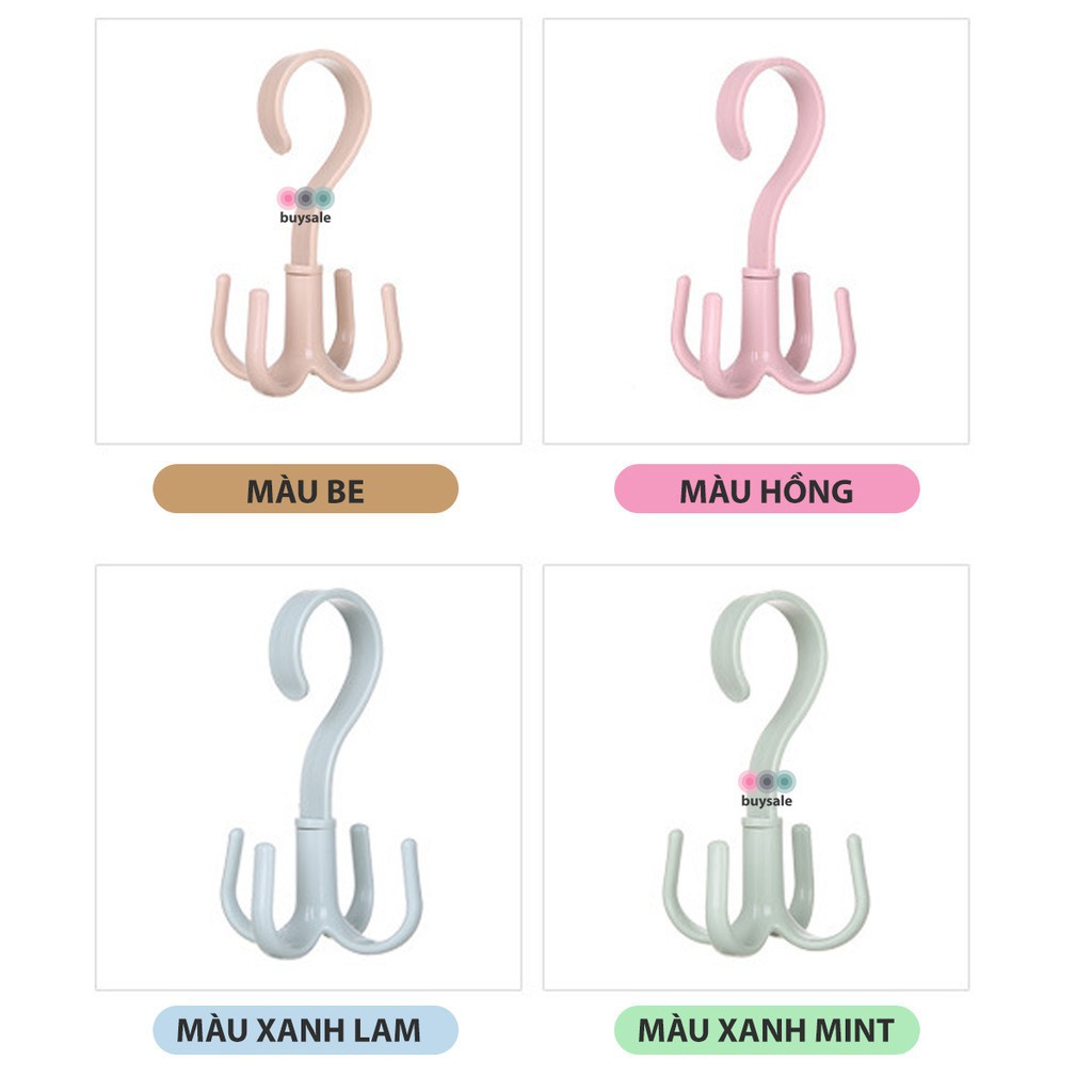 Móc treo túi xách tiết kiệm không gian - Móc xoay thông minh treo đồ
