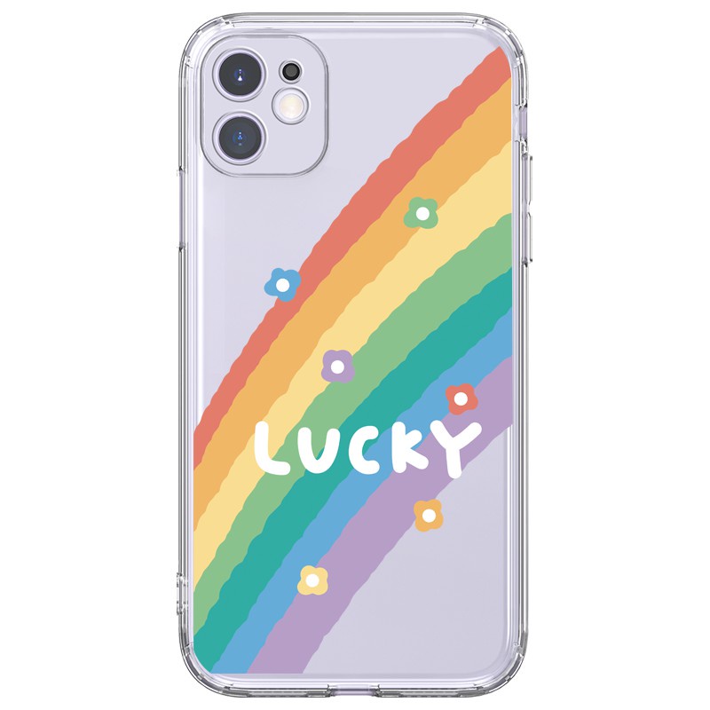 Ốp lưng JURSUE mềm viền vuông hình dễ thương đẹp cho iPhone 13 12 11 Pro Max SE 2020 X XR XS ip 8 7 6 6S Plus kute Y218