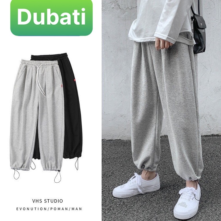 QUẦN JOGGER THỂ THAO NAM NỮ ỐNG BO HỌA TIẾT TRƠN PHONG CÁCH XỊN SÒ 2022- DUBATI FASHION