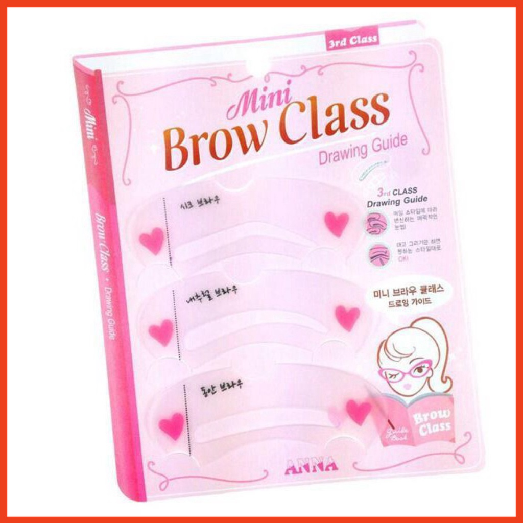 Bộ 3 Khuôn Vẽ Chân Mày Brow Class