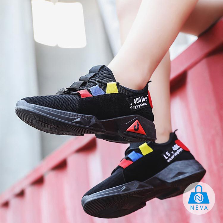 [ Mẫu Hot] Giày/ Sneaker nữ mix màu cá tính NEVA2540