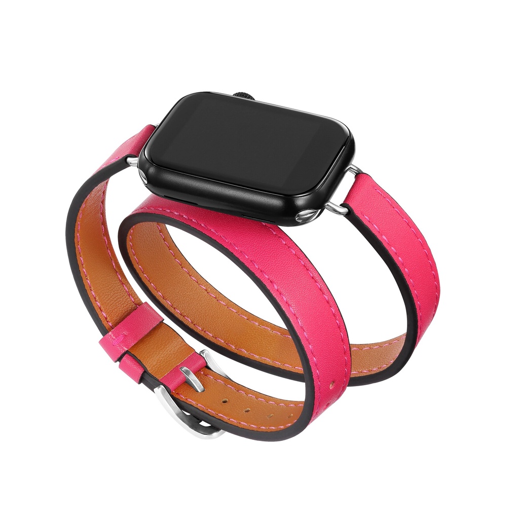 Dây Da Thay Thế 38Mm 42Mm Cho Đồng Hồ Apple Watch 41mm 45mm 40Mm 44Mm 14Mm Iwatch Series 7 6 SE 5 4 3 2 1
