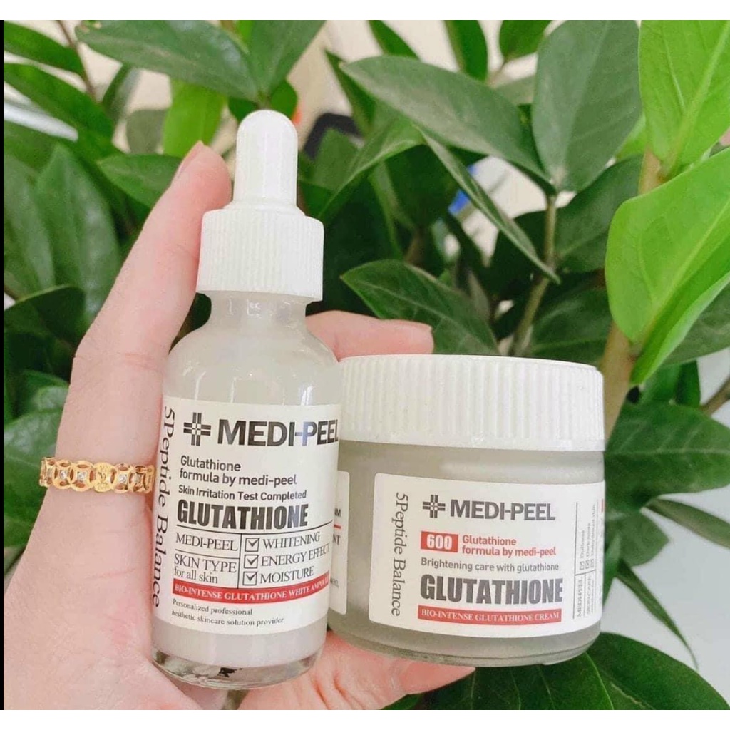 COMBO Dưỡng Trắng MEDI PEEL Glutathione Kem Dưỡng Cream Serum Tinh Chất Ampoule Medi Peel | BigBuy360 - bigbuy360.vn
