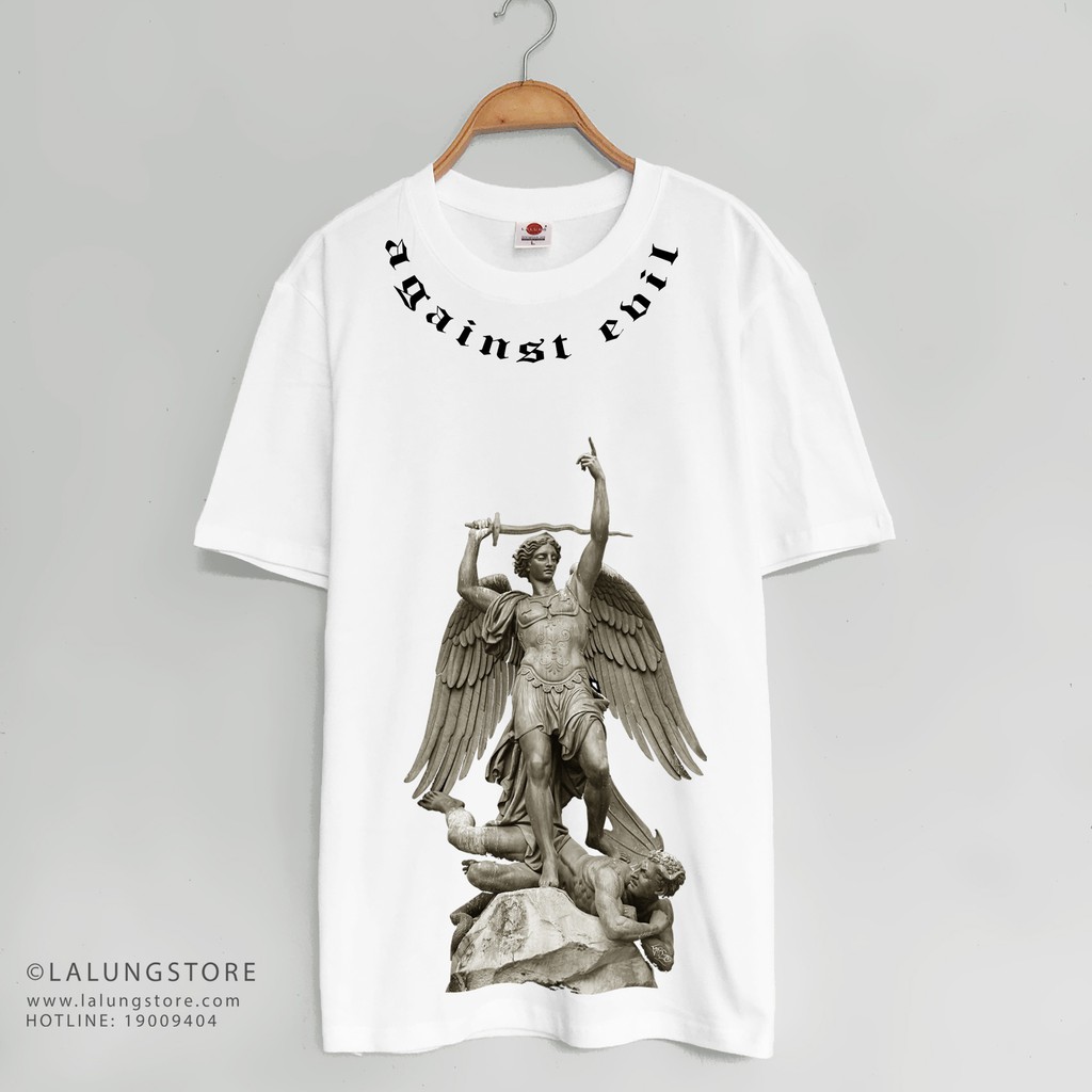 Áo Phông Cotton Unisex Hoạ Tiết Thiên Sứ 1282