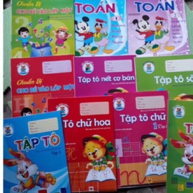 Combo 10 quyển tập tô đủ mẫu