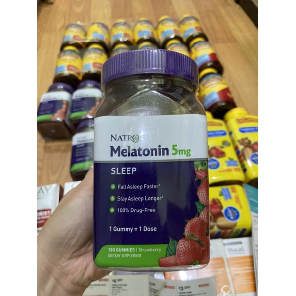 Natrol  Melatonin (Gummy 5mg): kẹo ngủ