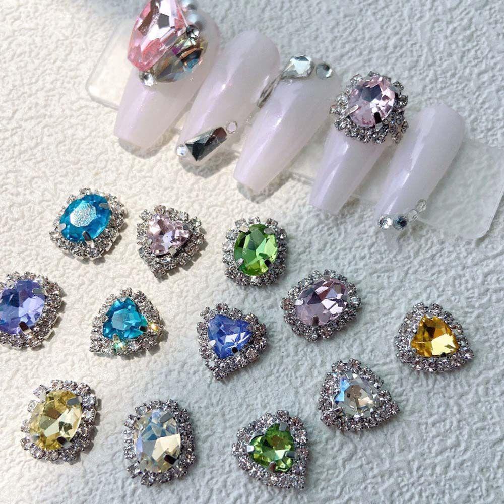 QQMALL Đá 3D Trang Trí Móng Tay Sang Trọng