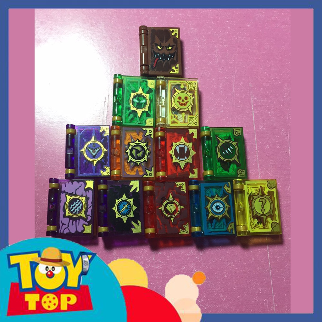 Đồ chơi lắp ráp ghép Combo 12 cuốn sách ma thuật Nexo Knight hiệp sĩ Nexo xếp hình No.313