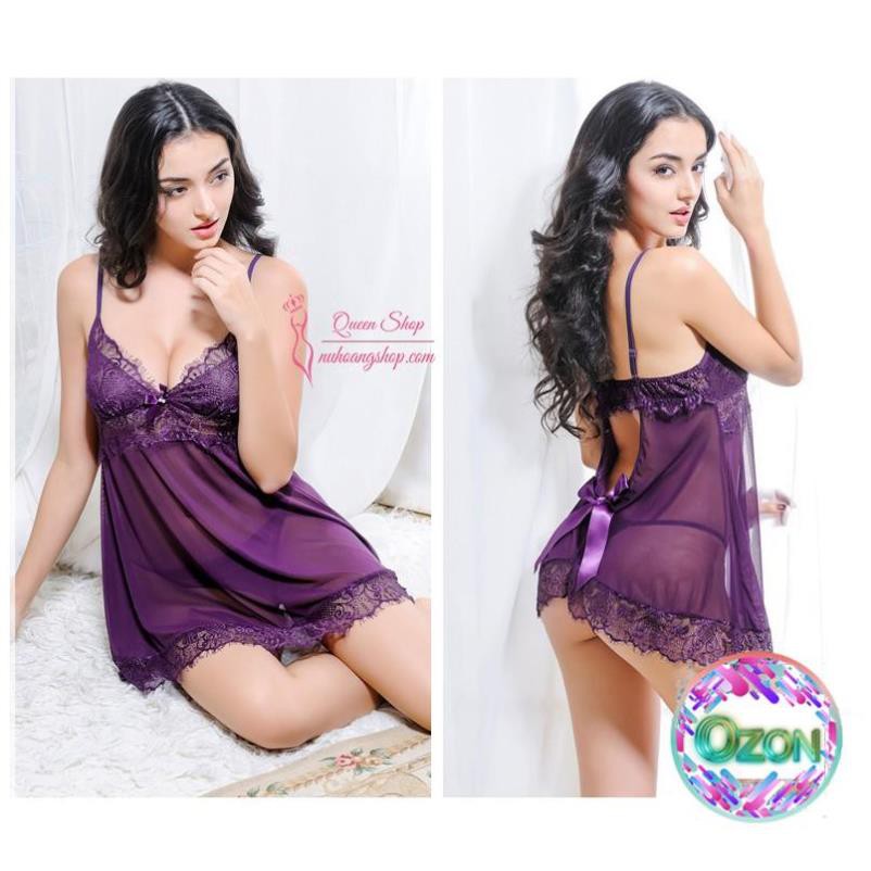 [ Hàng Chuẩn- Mềm mịn] Váy ngủ siêu sexy VAY315- váy ngủ ren | BigBuy360 - bigbuy360.vn