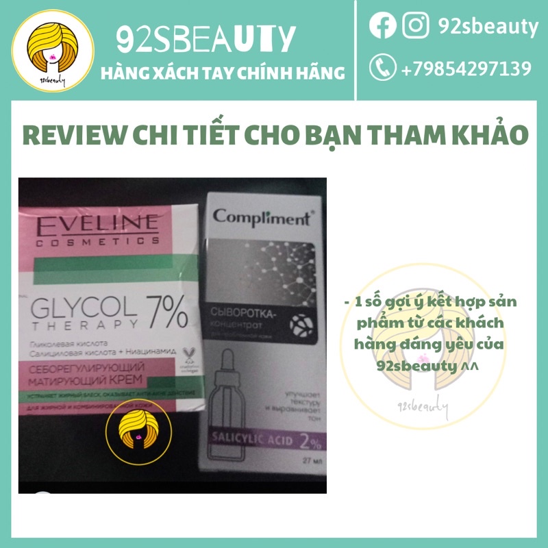 Serum Compliment 2% BHA làm sạch sâu, giảm mụn, se lỗ chân lông, kiềm dầu