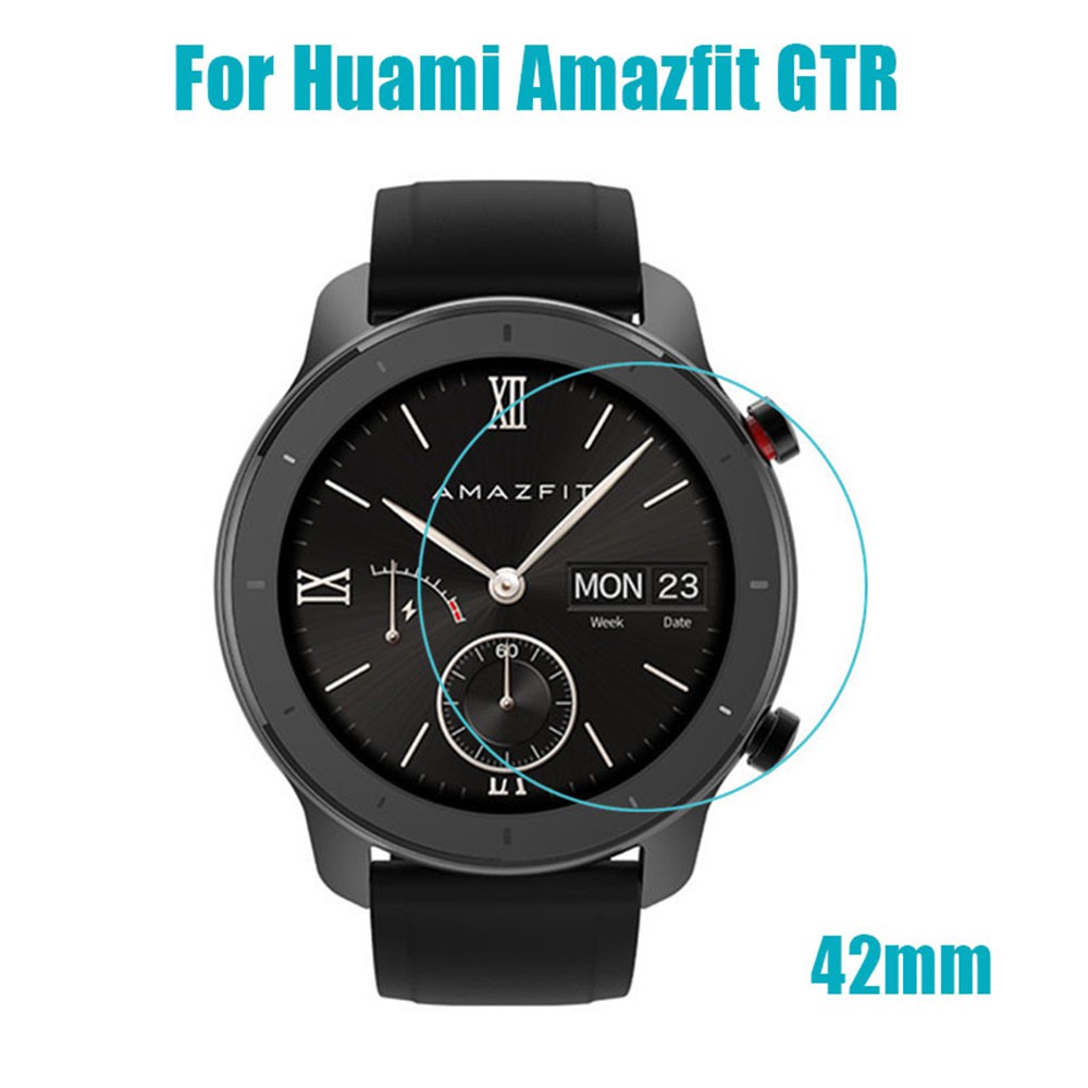 1 Miếng Dán Cường Lực Màu Tím Cho Đồng Hồ Thông Minh Amazfit Gtr 42 / 47mm