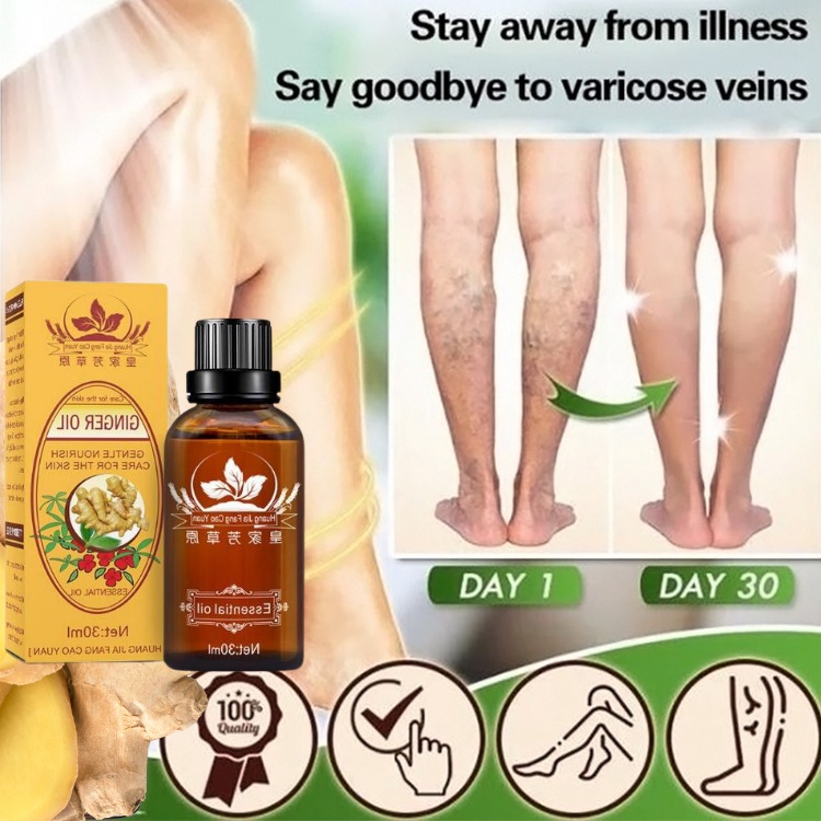 Tinh Dầu Gừng Hailicare 100% Giúp Giải Độc Tố Da