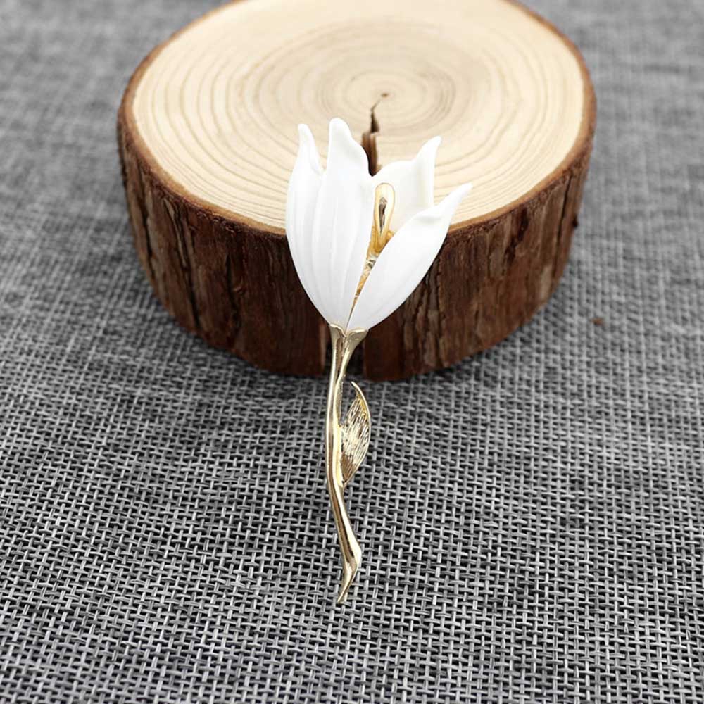 Trâm cài áo bằng nhựa hình bông hoa thời trang dự tiệc